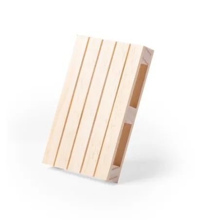 Sous-Verre Éco-Responsable Personnalisé en Bois Naturel - Palet Matières : polyester Couleurs : fuchsia cadeau entreprise pas ch