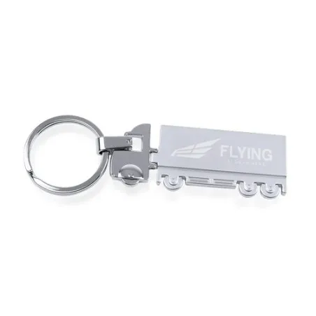 Porte-Clés Personnalisé Ecologique Trailer Matières : polyester Couleurs : bleu objet promotionnel éco-responsable