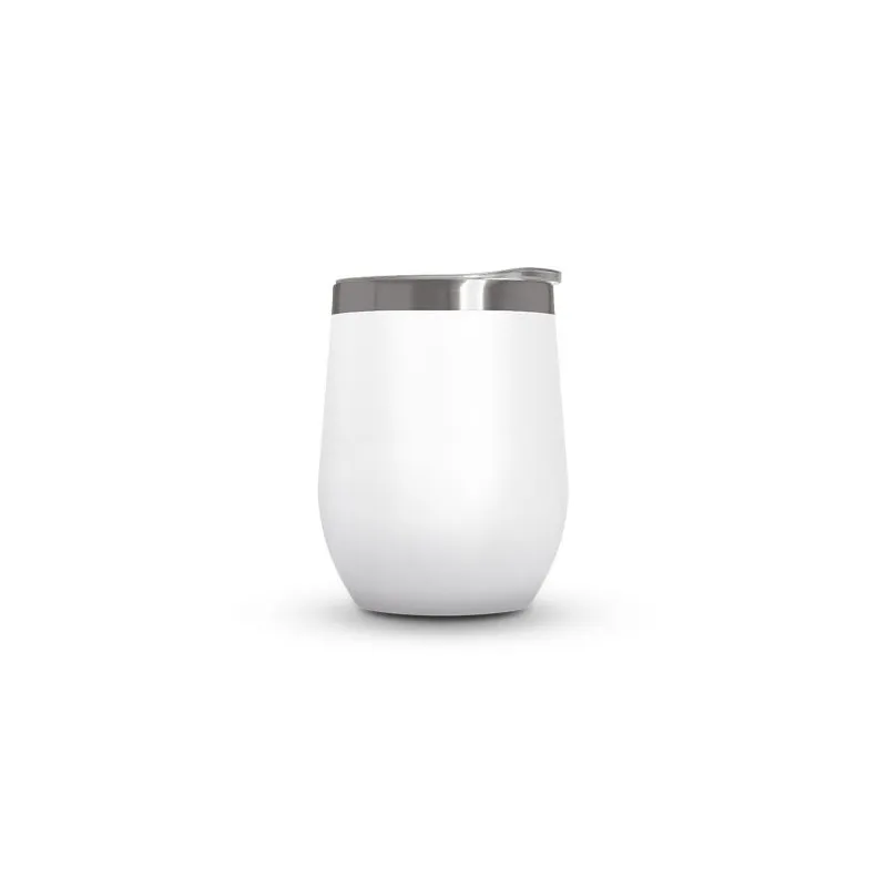 Mug Isotherme Double Paroi Écologique en Inox avec Couvercle en Inox Recyclé - Personnalisable Matières : PU Couleurs : rouge pe