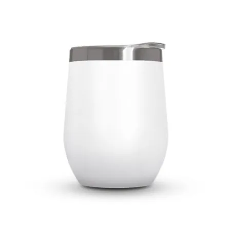 Mug Isotherme Double Paroi Écologique en Inox avec Couvercle en Inox Recyclé - Personnalisable Matières : PU Couleurs : rouge pe