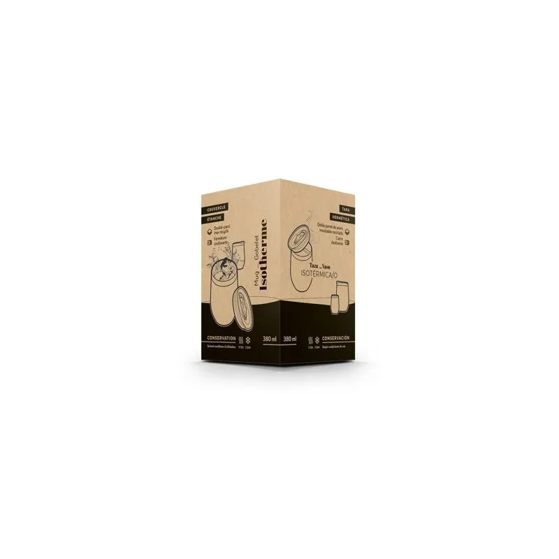Mug Isotherme Double Paroi Écologique en Inox avec Couvercle en Inox Recyclé - Personnalisable Matières : PU Couleurs : bleu cad