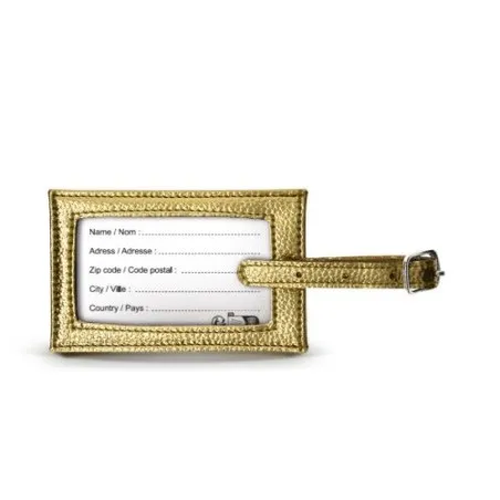 Étiquette de Valise Personnalisée Écologique | Objets Publicitaires Matières : PU Couleurs : noir cadeau client original