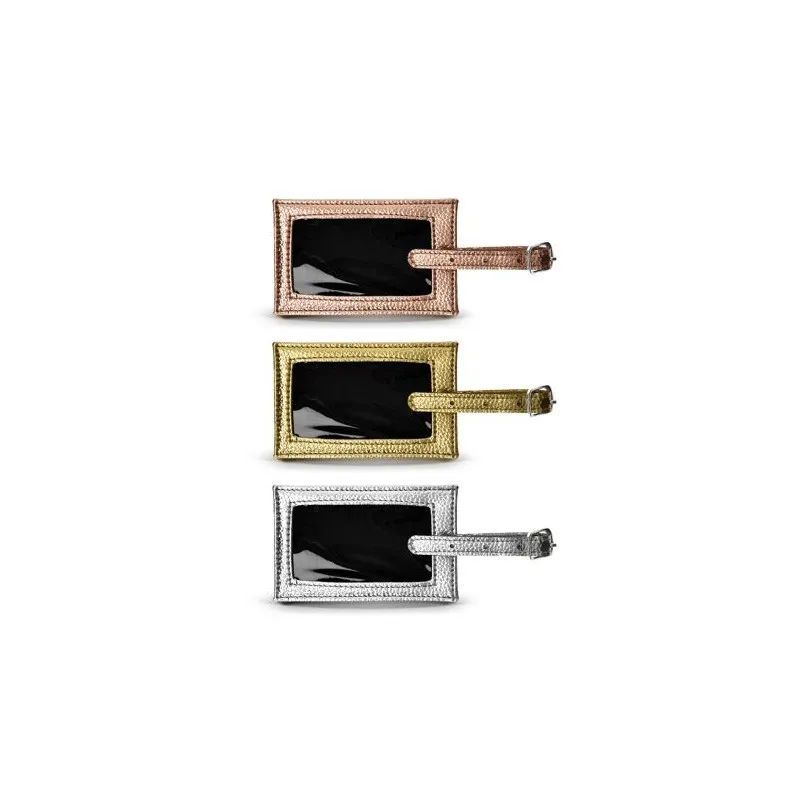 Étiquette de Valise Personnalisée Écologique | Objets Publicitaires Matières : PU Couleurs : blanc impression haute définition