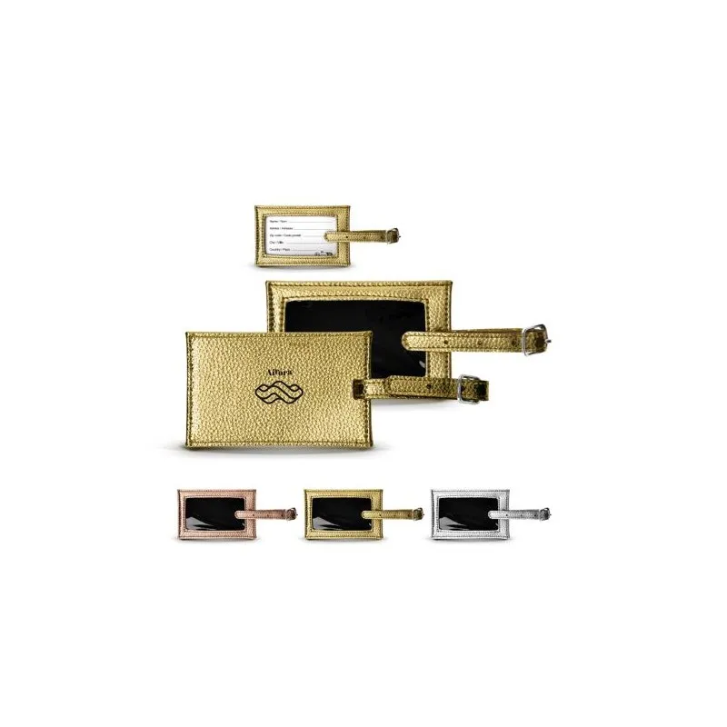 Étiquette de Valise Personnalisée Écologique | Objets Publicitaires Matières : PU Couleurs : vert cadeau entreprise pas cher