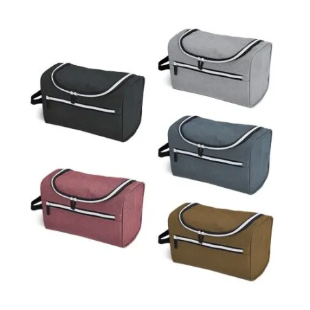 Trousse de Toilette Personnalisée Écologique - Cadeaux d'Entreprise Matières : PVC Couleurs : bleu translucide cadeau collaborat