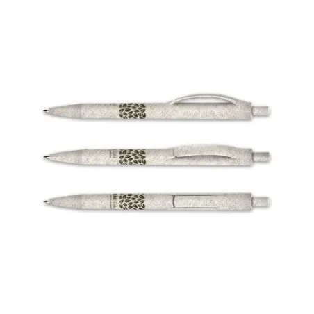 Stylo Bille Écologique à Écriture Fluide et Précise - Corps et Clip Plastique Bio-Sourcé Matières : softshell Couleurs : jaune i