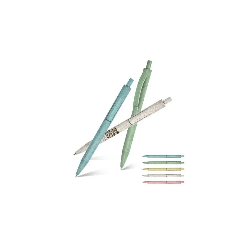 Stylo Bille Écologique à Écriture Fluide et Précise - Corps et Clip Plastique Bio-Sourcé Matières : softshell Couleurs : noir im