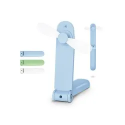 Ventilateur Portable Rechargeable Publicitaire Matières : softshell Couleurs : bleu 2