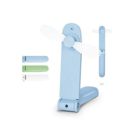 Ventilateur Portable Rechargeable Publicitaire Matières : polyester Couleurs : bleu personnalisable avec votre logo