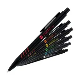 Stylo Bille Écriture Métal Écologique Corps et Clip Coloré - Personnalisé Matières : polyester Couleurs : vert