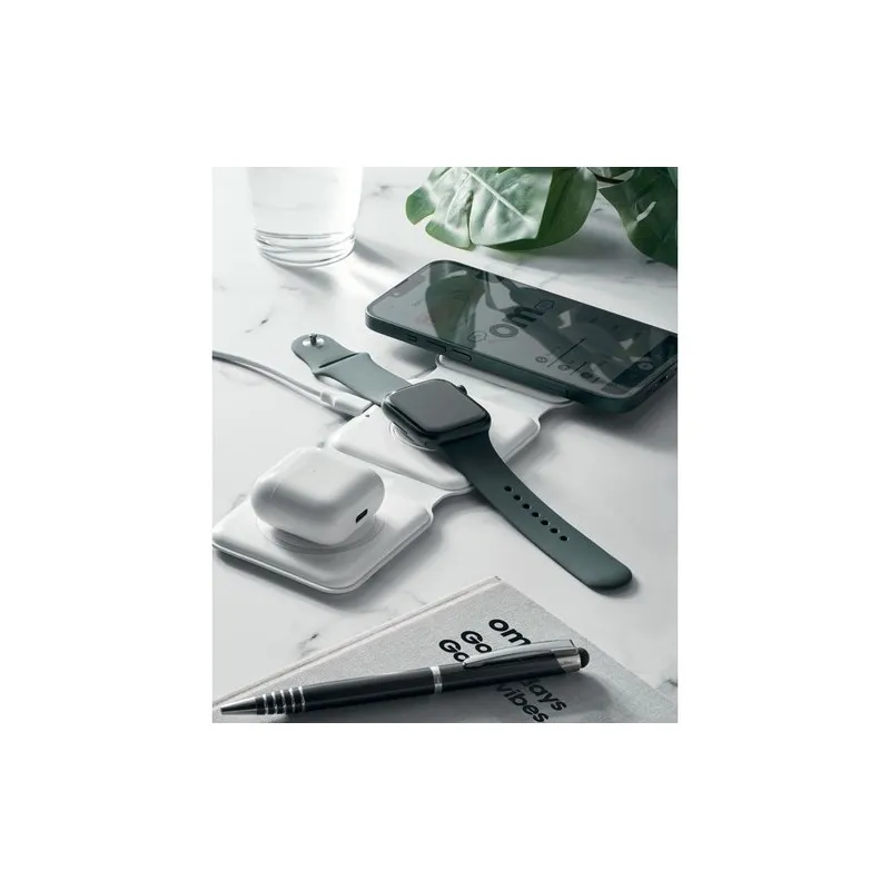 Chargeur pliable personnalisé 3 en 1 - ORIO Matières : coton biologique Taille textile : XL Couleurs : fuchsia impression haute 