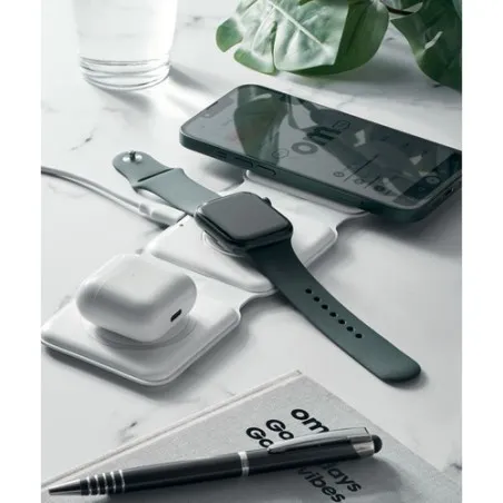 Chargeur pliable personnalisé 3 en 1 - ORIO Matières : coton biologique Taille textile : XL Couleurs : fuchsia impression haute 