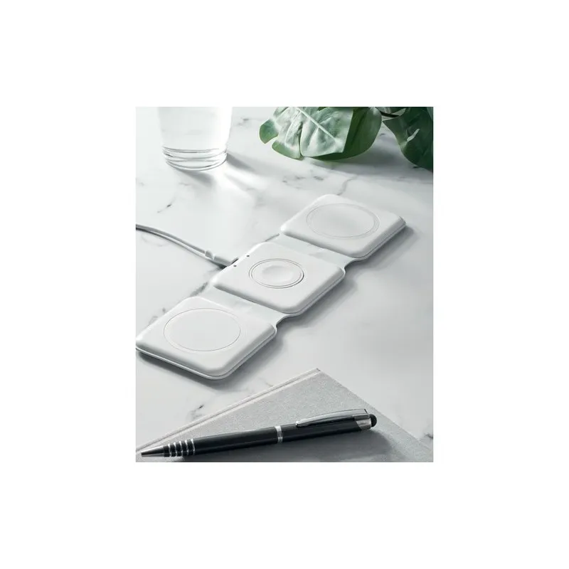 Chargeur pliable personnalisé 3 en 1 - ORIO Matières : coton biologique Taille textile : XL Couleurs : fuchsia marquage laser ul