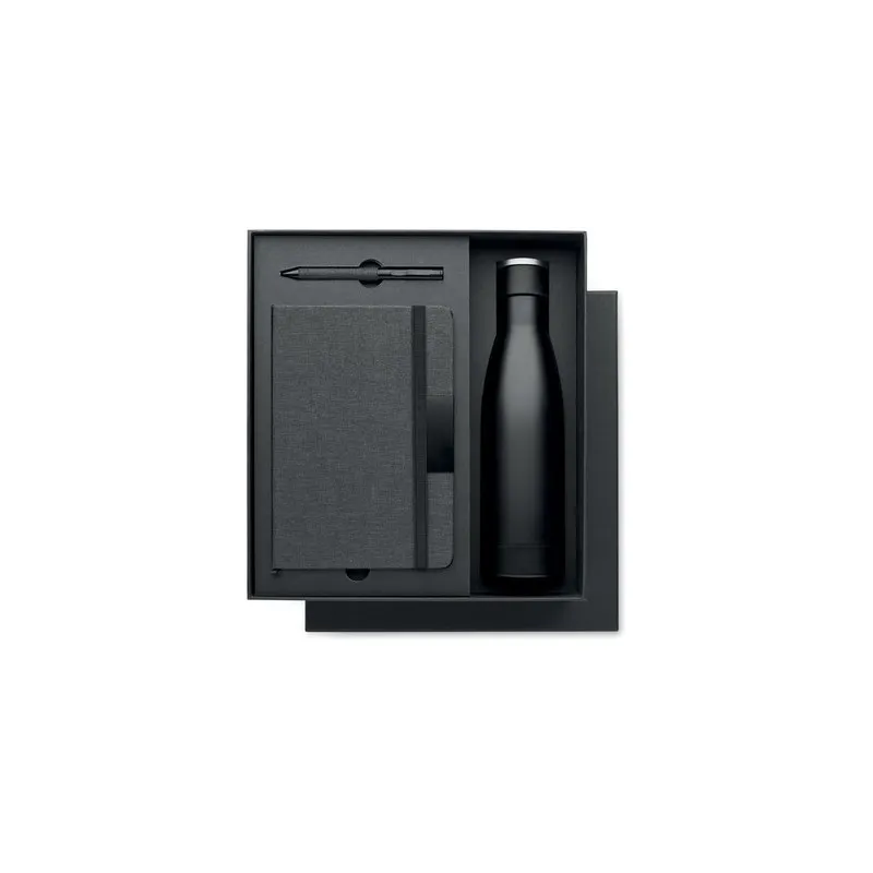 Set cadeau de luxe personnalisé écologique 3 pièces - YOKOSO Matières : coton biologique Taille textile : XL Couleurs : french n