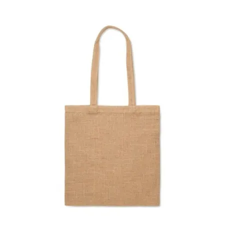 Sac shopping en jute personnalisé, écologique et durable - ZOLANG Matières : PET Taille textile : S Couleurs : french navy perso