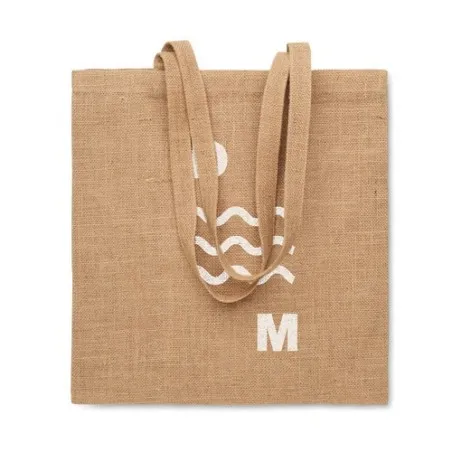 Sac shopping en jute personnalisé, écologique et durable - ZOLANG Matières : PET Taille textile : S Couleurs : french navy cadea