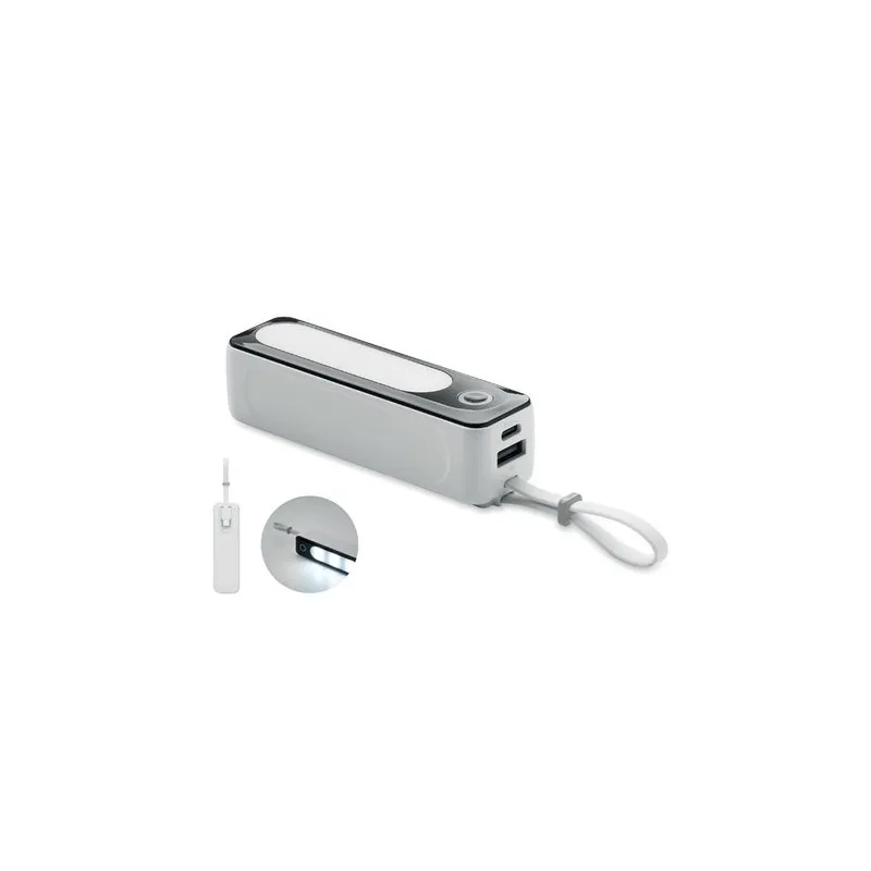 Powerbank publicitaire 5000 mAh avec éclairage COB - POWLIGHT Matières : PET Taille textile : XL Couleurs : rose vif