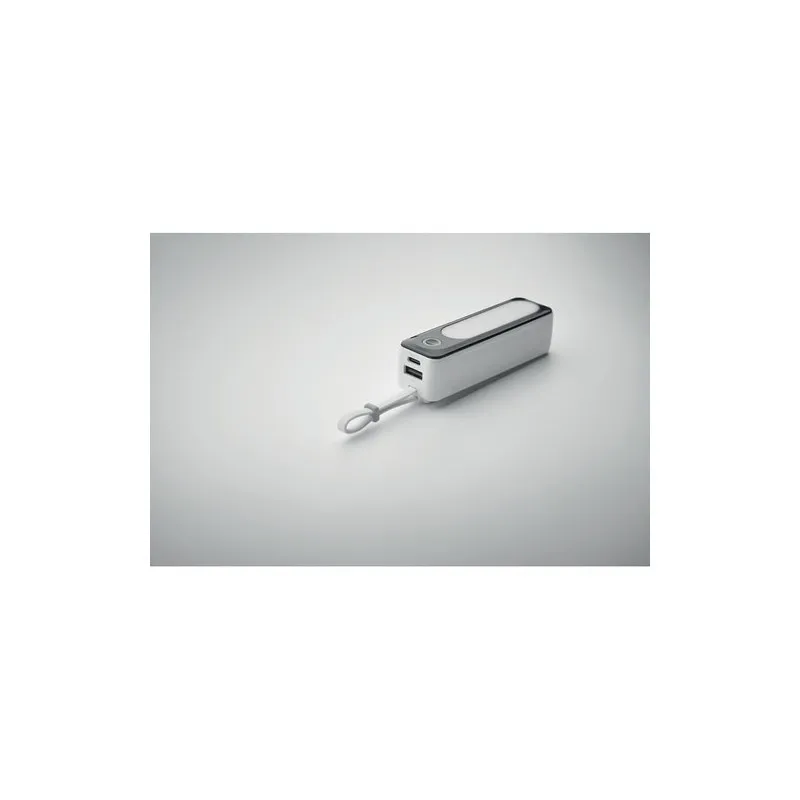 Powerbank publicitaire 5000 mAh avec éclairage COB - POWLIGHT Matières : PET Taille textile : XL Couleurs : rose vif impression 