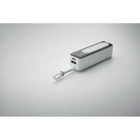 Powerbank publicitaire 5000 mAh avec éclairage COB - POWLIGHT Matières : PET Taille textile : XL Couleurs : rose vif impression 