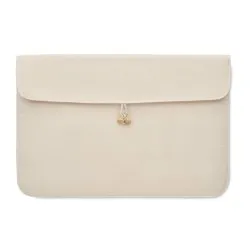 Pochette personnalisée en coton pour ordinateur 15 pouces - COTIN Matières : PET Taille textile : M Couleurs : orange fluo