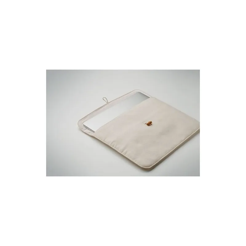 Pochette personnalisée en coton pour ordinateur 15 pouces - COTIN Matières : PET Taille textile : M Couleurs : orange fluo perso