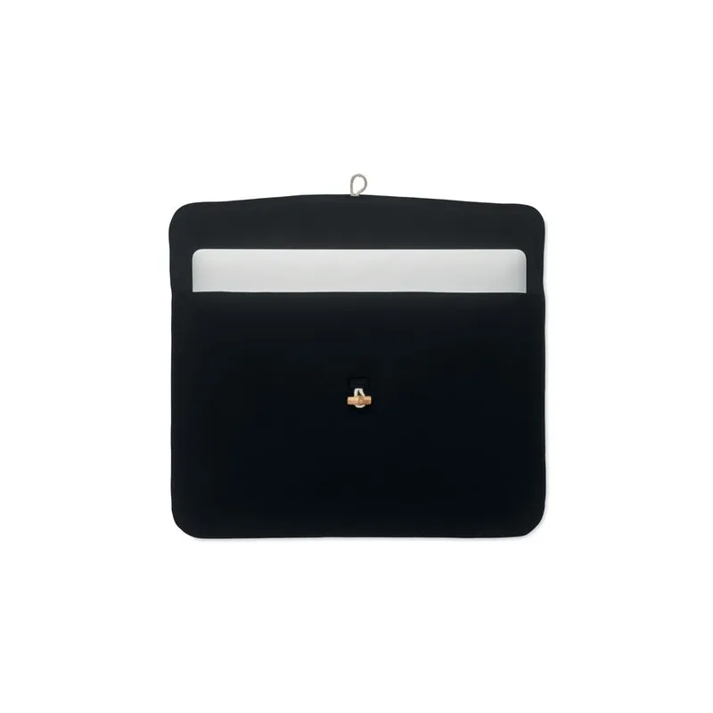 Pochette personnalisée en coton pour ordinateur 15 pouces - COTIN Matières : PET Taille textile : XXS Couleurs : bleu royal marq