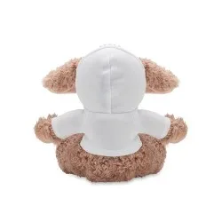 Cadeau d'entreprise écologique personnalisé - Lapin en peluche BUNNY Matières : coton Taille textile : S Couleurs : lie de vin c 2