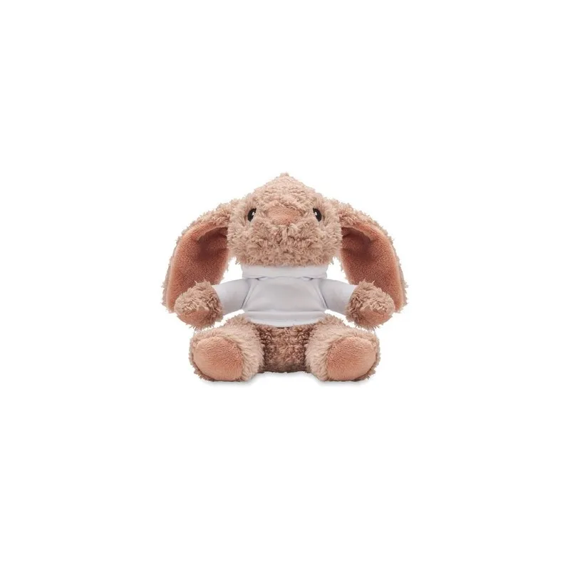 Cadeau d'entreprise écologique personnalisé - Lapin en peluche BUNNY Matières : coton Taille textile : S Couleurs : lie de vin c