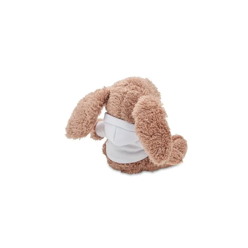 Cadeau d'entreprise écologique personnalisé - Lapin en peluche BUNNY Matières : coton Taille textile : S Couleurs : lie de vin c