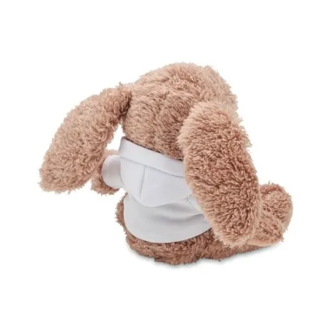 Cadeau d'entreprise écologique personnalisé - Lapin en peluche BUNNY Matières : coton Taille textile : S Couleurs : lie de vin c