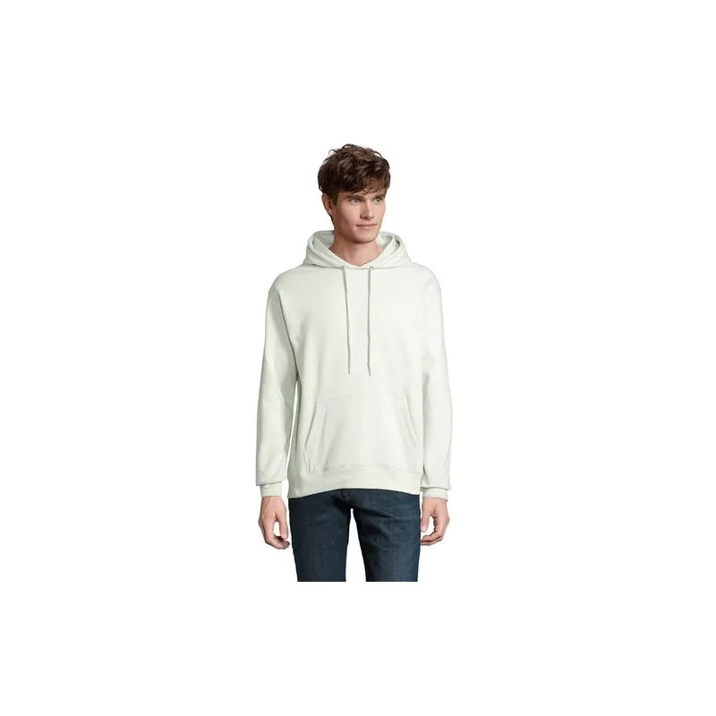 Sweat-Shirt Écologique Unisex à Capuche Personnalisé CONDOR Matières : coton Taille textile : XS Couleurs : gris chiné cadeau af