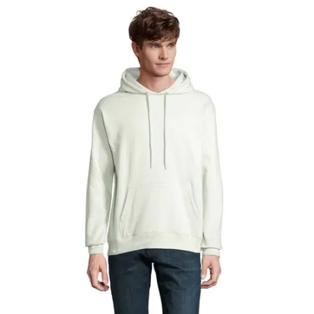 Sweat-Shirt Écologique Unisex à Capuche Personnalisé CONDOR Matières : coton Taille textile : XS Couleurs : gris chiné cadeau af