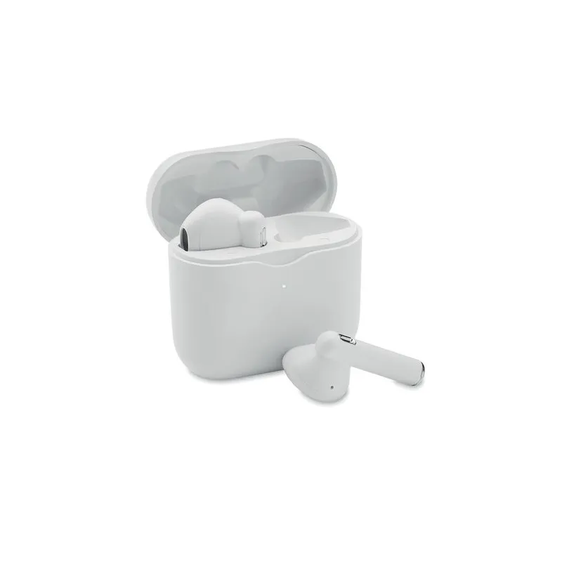 Écouteurs TWS de qualité personnalisés avec base de charge - ORETA Matières : coton Taille textile : L Couleurs : bleu atoll