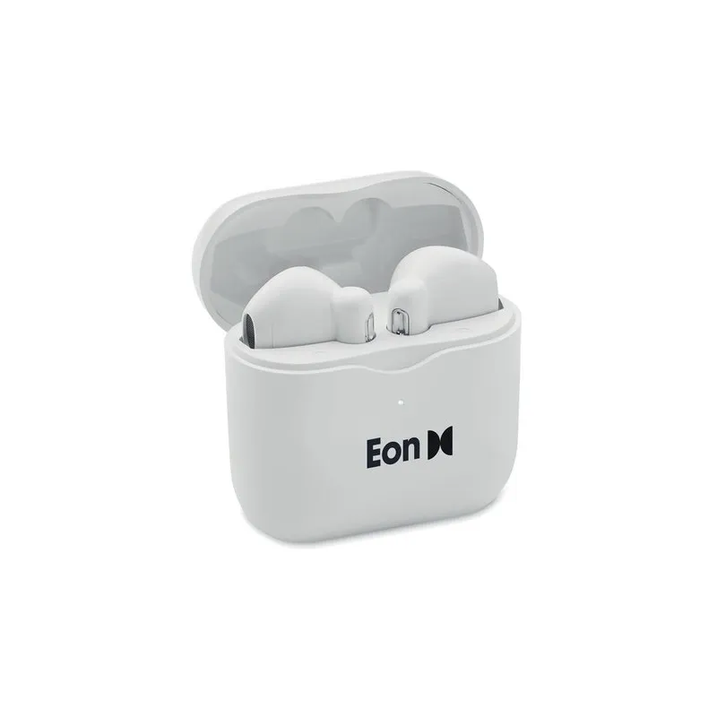 Écouteurs TWS de qualité personnalisés avec base de charge - ORETA Matières : coton Taille textile : L Couleurs : bleu atoll cad