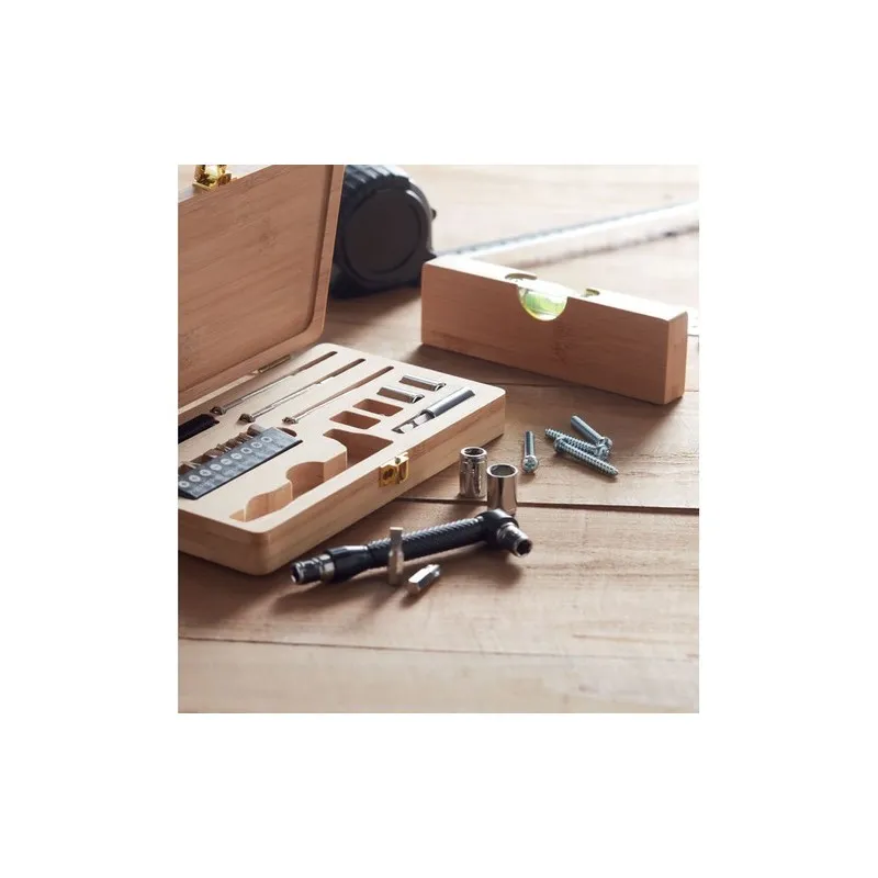 Jeu d'outils personnalisables 20 pièces GALLAWAY Matières : coton Taille textile : XS Couleurs : écru marquage laser ultra préci