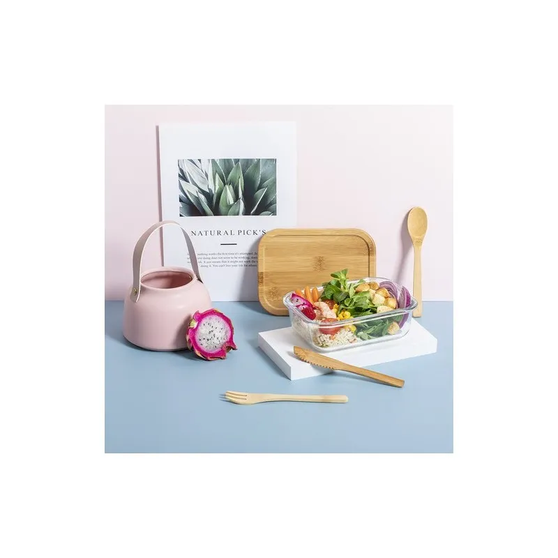 Gamelle Personnalisée Boîte à Déjeuner Bejar Matières : aluminium recyclé  Couleurs : argenté goodies entreprise design