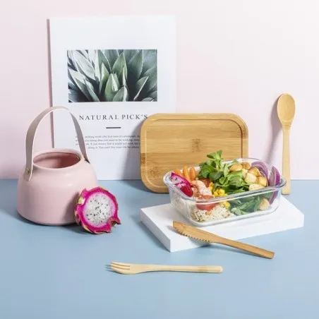 Gamelle Personnalisée Boîte à Déjeuner Bejar Matières : aluminium recyclé  Couleurs : argenté goodies entreprise design