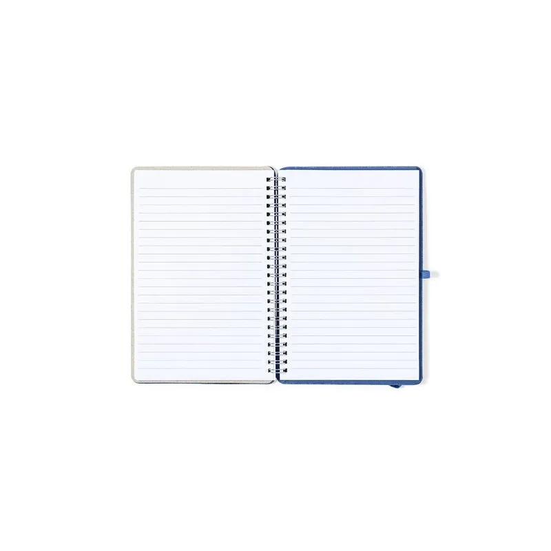 Cahier Écologique et Personnalisé Fonctionnel Maisux pas cher Couleurs : bleu Matières : acier inoxydable recyclé cadeau client 