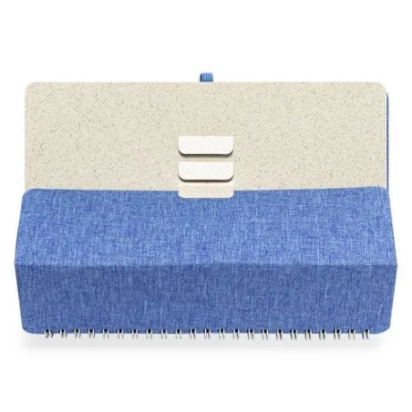 Cahier Écologique et Personnalisé Fonctionnel Maisux pas cher Couleurs : bleu Matières : acier inoxydable recyclé cadeau entrepr