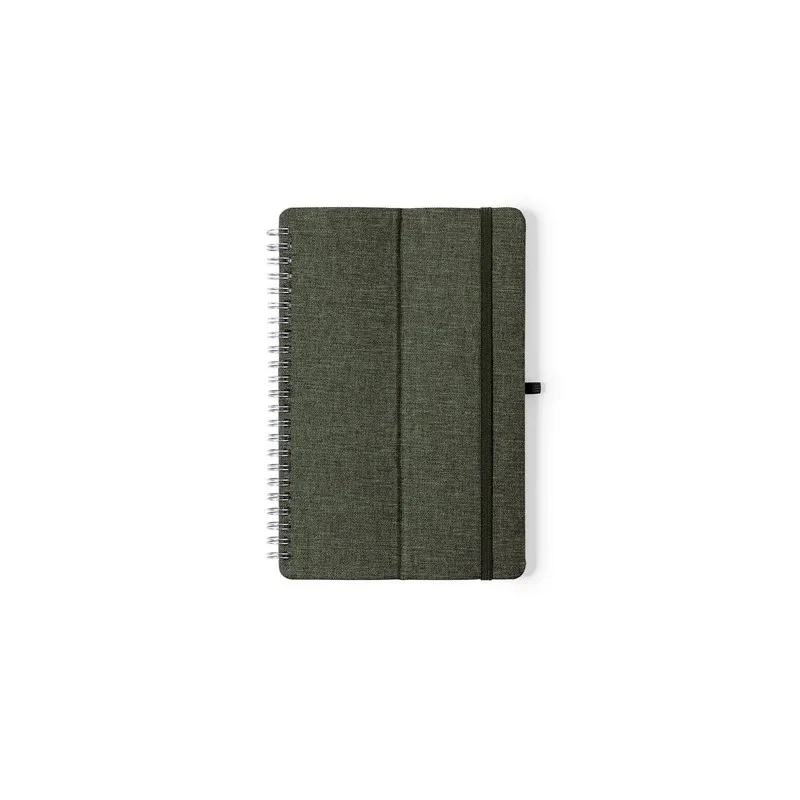 Cahier Écologique et Personnalisé Fonctionnel Maisux pas cher Matières : PET recyclé Couleurs : gris accessoire événementiel uni