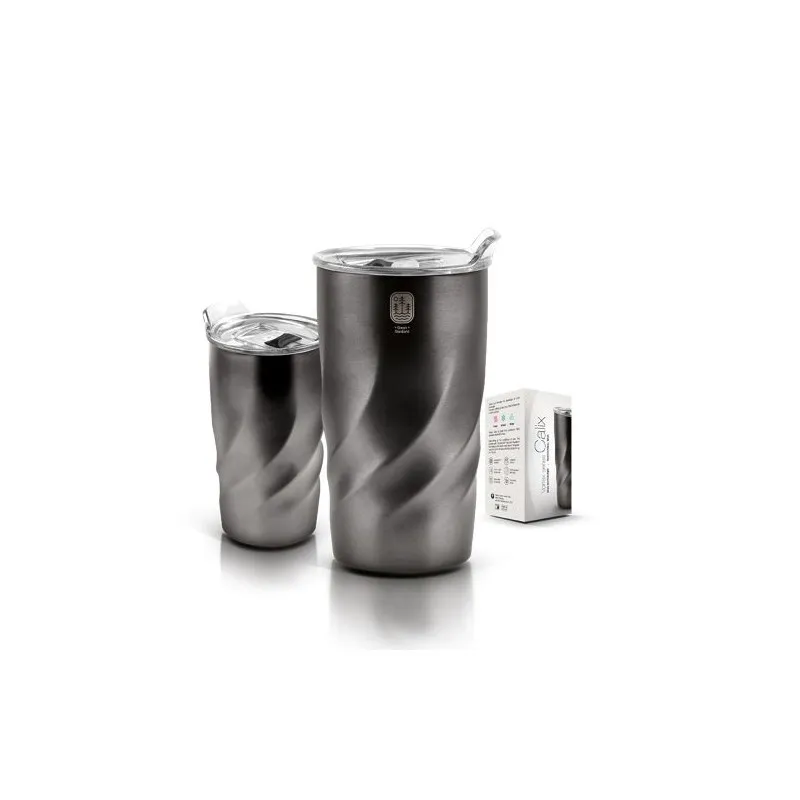 Mug Isotherme Double-Paroi Écologique 40 cl - Calix Matières : acier inoxydable Couleurs : fuchsia