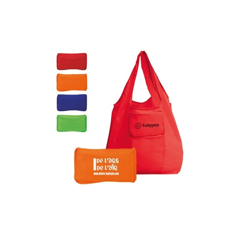 Sac Shopping Repliable en Polyester 190T - Pratique et Léger Matières : liège Couleurs : noir