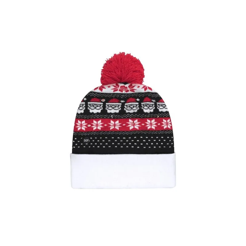 Bonnet personnalisé de Papa Noël pas cher Plumex Matières : polyester Couleurs : noir personnalisable avec votre logo