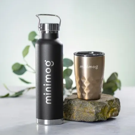 Bidon Isotherme Personnalisé de Qualité Staver Matières : coton Taille textile : M Couleurs : noir impression logo haute qualité