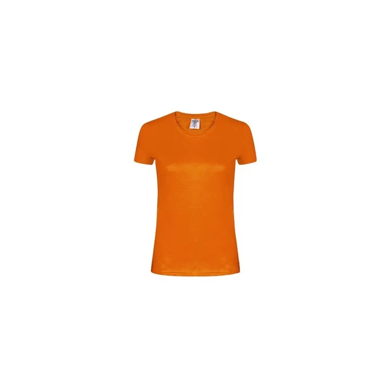 T-Shirt Femme Couleur Personnalisée WCS180 "keya" Matières : coton Taille textile : L Couleurs : bleu marquage couleur éclatante