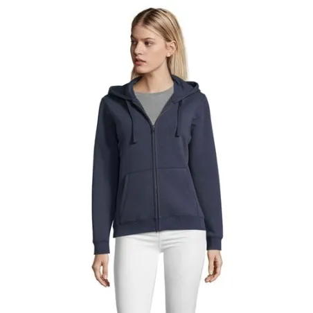 Veste Femme Confortable et Stylée Personnalisée 280gr | Spike Taille textile : 3XL Couleurs : bleu personnalisable avec votre lo