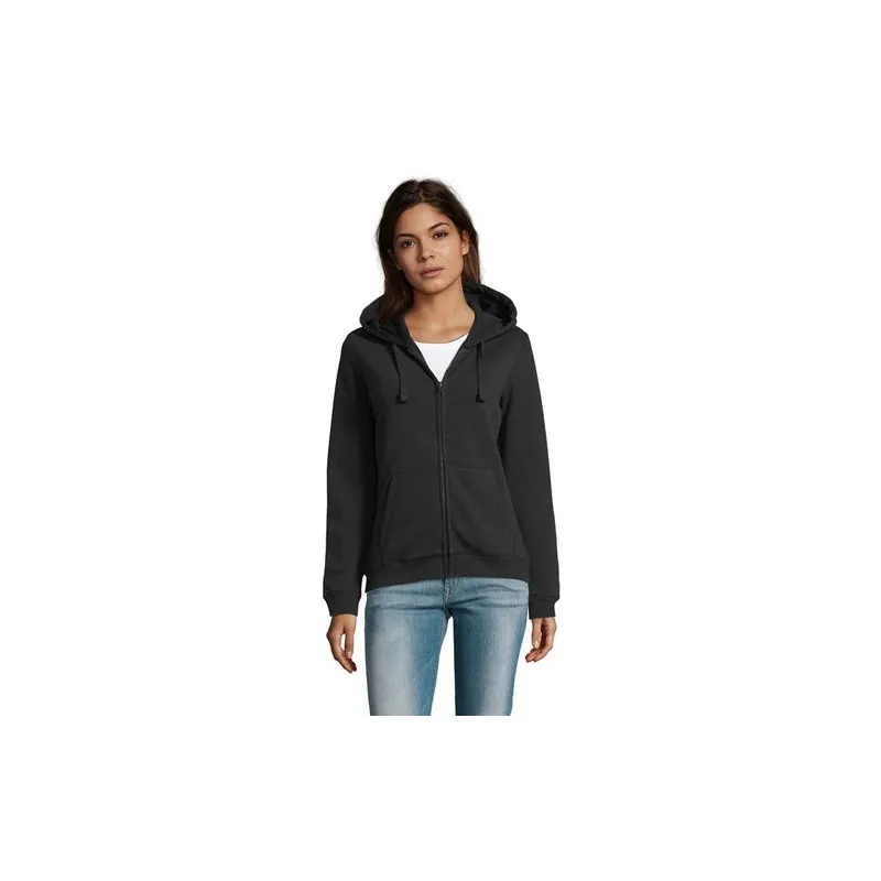 Veste Femme Confortable et Stylée Personnalisée 280gr | Spike Taille textile : L Couleurs : bleu piscine impression logo haute q