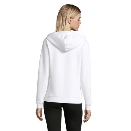 Veste Femme Confortable et Stylée Personnalisée 280gr | Spike Taille textile : S Couleurs : blanc chiné accessoire événementiel 