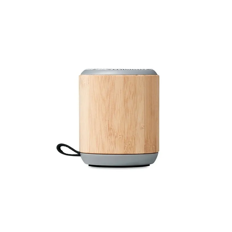 Haut-parleur sans fil écologique en bambou personnalisé RUGLI Matières : coton Taille textile : S Couleurs : rose doux goodies p