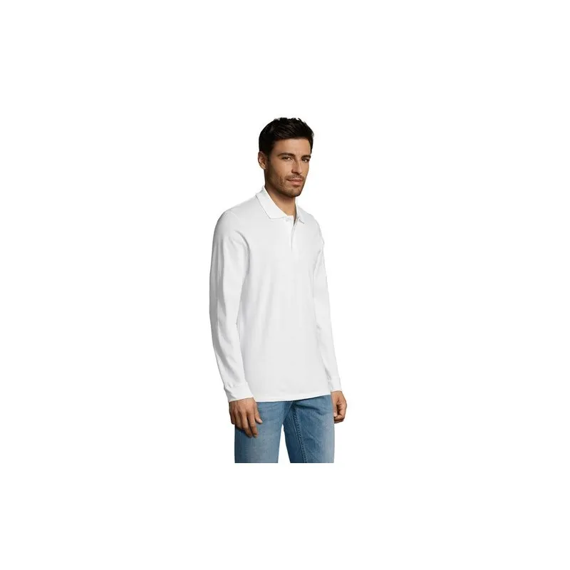 Polo Homme Personnalisable 100% Coton Écologique | SOL'S Perfect 180 Taille textile : 4XL Couleurs : noir cadeau collaborateur p